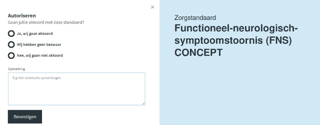 autorisatie-fase nieuwe Zorgstandaard FNS