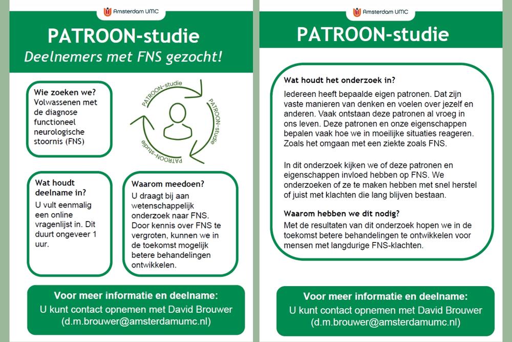 Doe mee met nieuw onderzoek naar FNS!