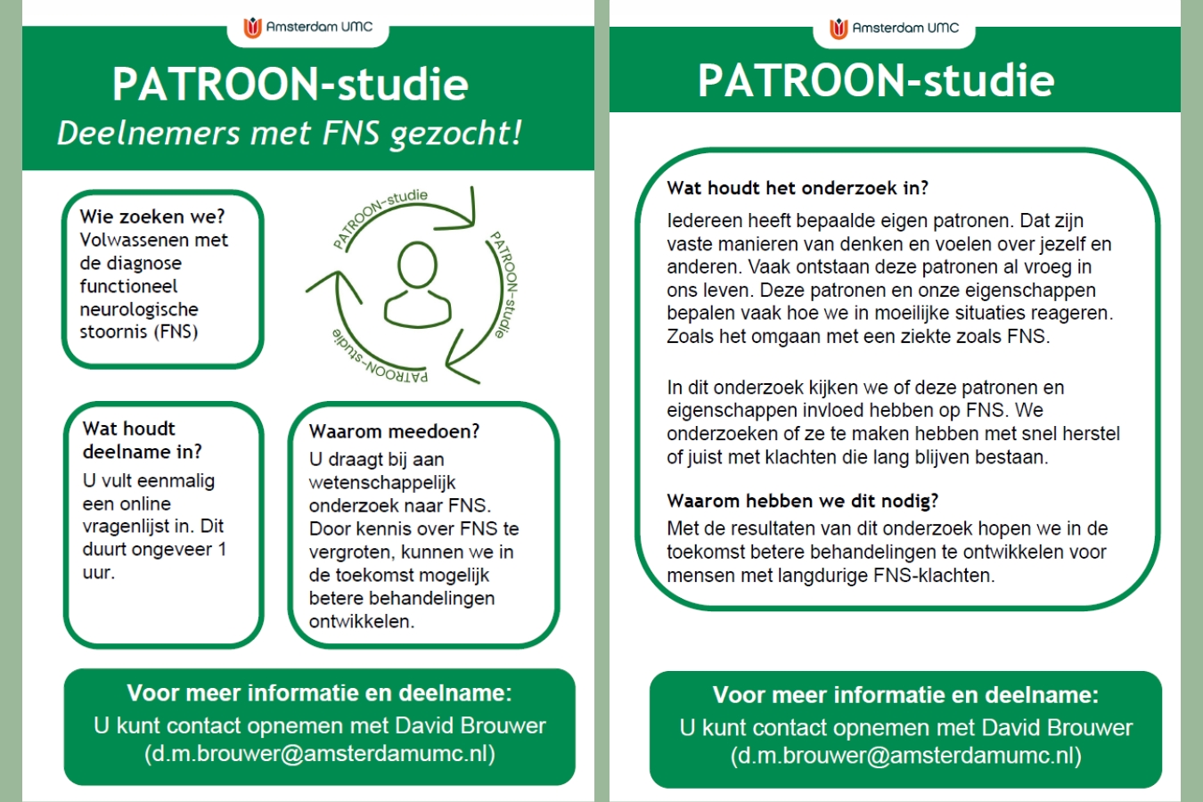 Doe mee met nieuw onderzoek naar FNS!